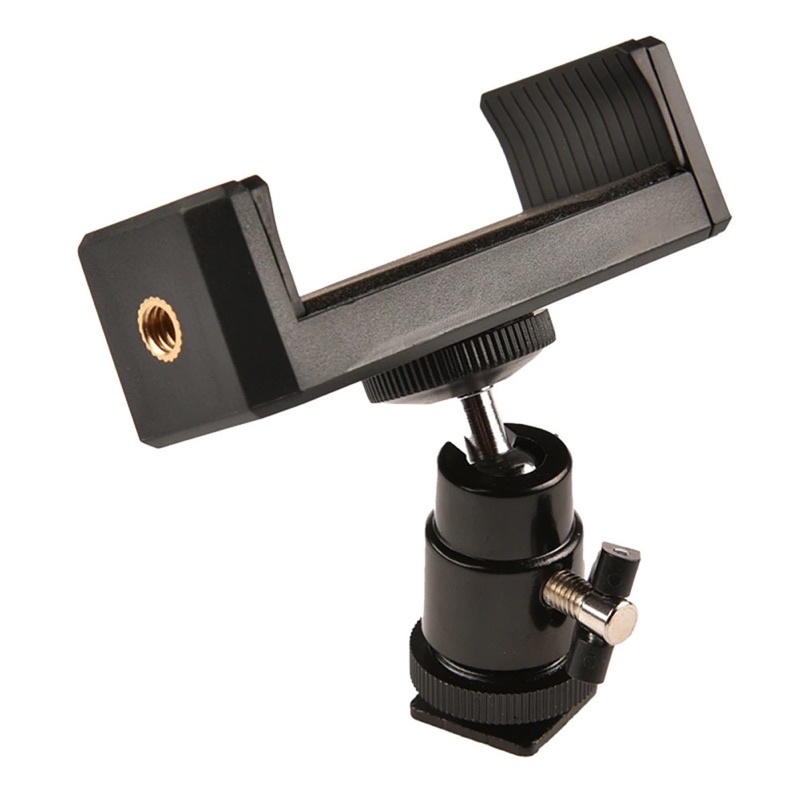 Ball Head holder Rotasi 1/4 Tripod Kamera Hot Shoe Baut Quick Release 360 Holder Handphone