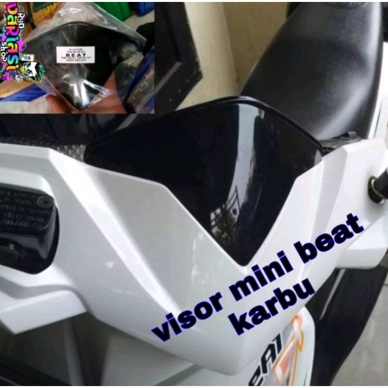 Visor Beat Karbu Visor Beat lama Karbu