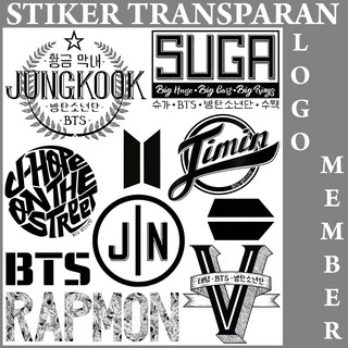  READY STOCK Stiker  Transparan BTS  Set Kpop Murah  