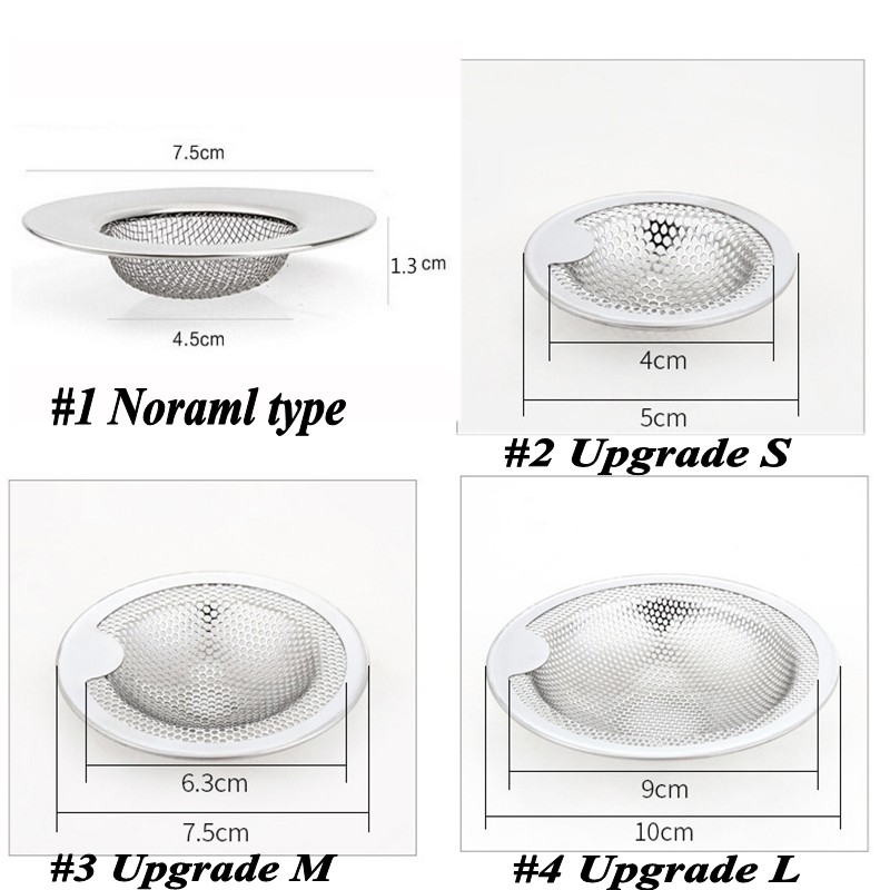 Keranjang Saringan Wastafel Dapur / Kamar Mandi Bahan Stainless Steel