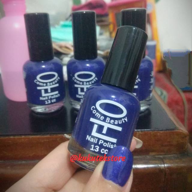 Kutek Kuteks Come Beauty Biru Tua / Navy Nail Polish