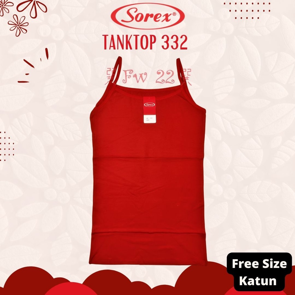 Tanktop Sorex 332 Tangtop Tali Kecil dengan Panjang hingga Bawah Pinggang