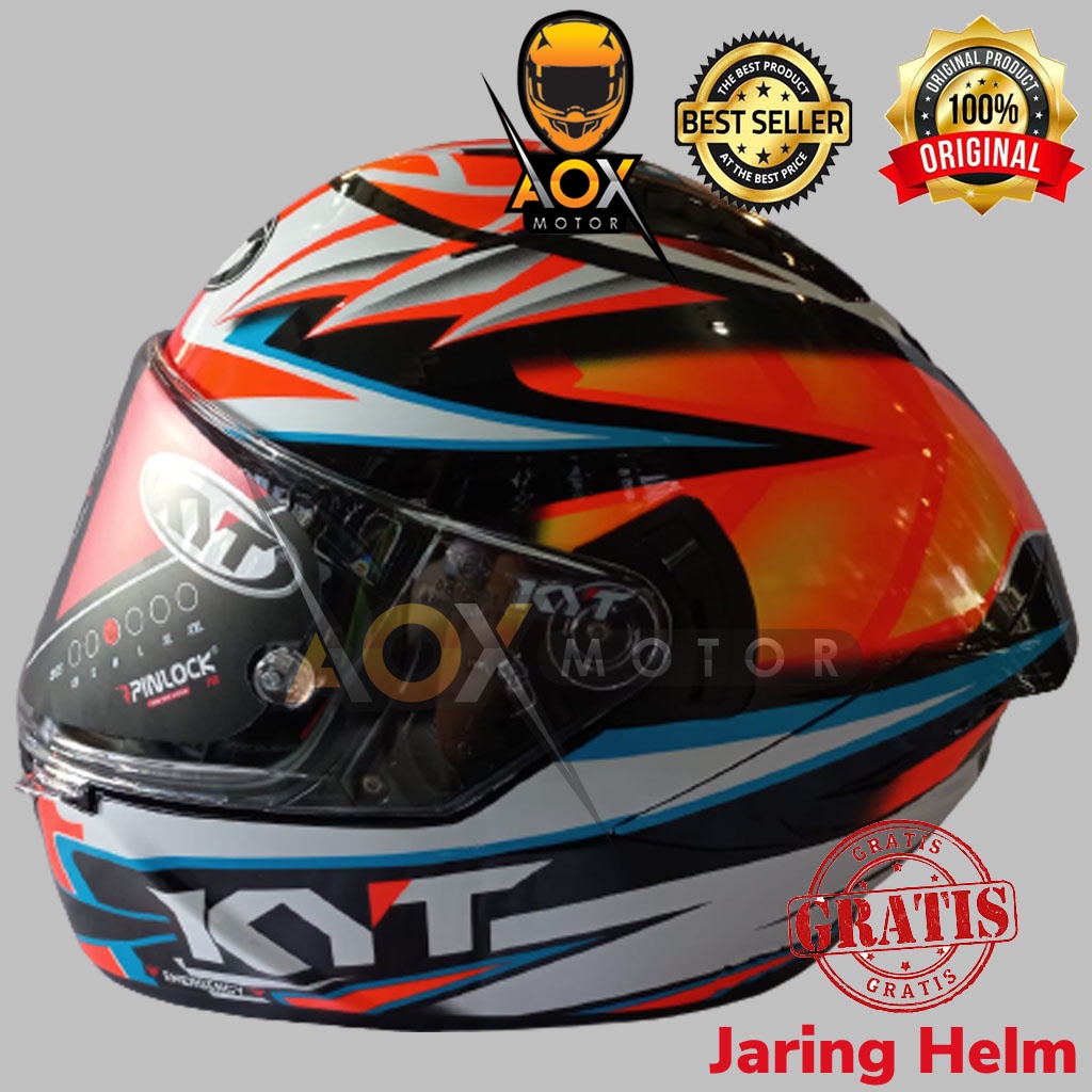 Helm KYT NFR Axel Basani Replica Fullface (Ongkir 3kg), GRATIS Jaring Helm