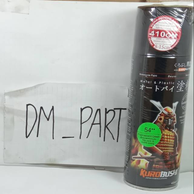 

SAMURAI PAINT SAMURAIPAINT KUROBUSHI 54 FLUORESCENT GREEN IJO HIJAU STABILO