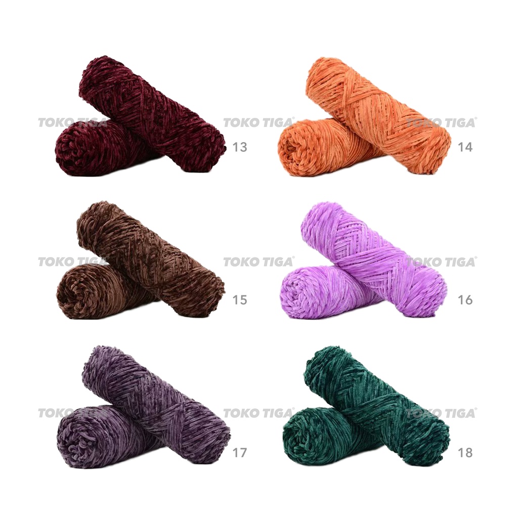 Benang Rajut Bludru / Beludru / Velvet Yarns - 1 (VLP1)