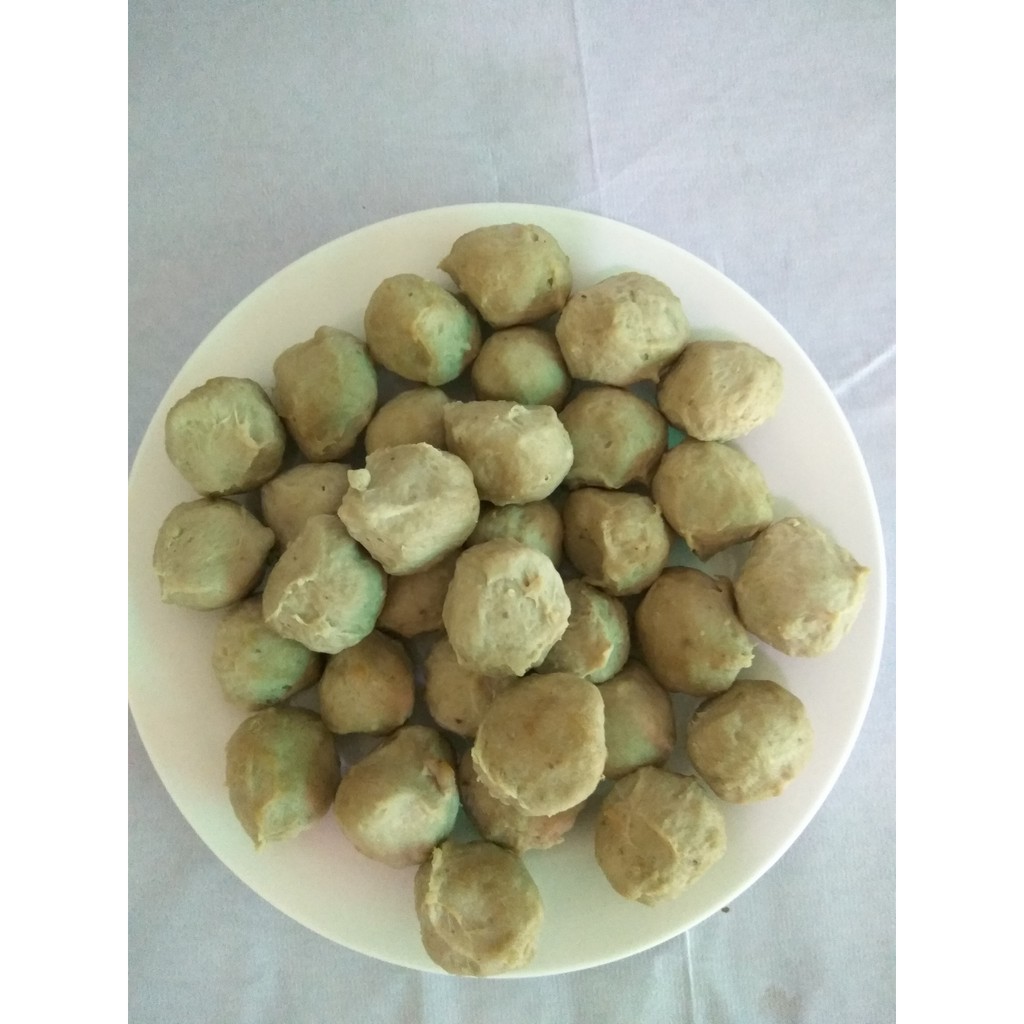 

Bakso Sapi Ayam isi 50 pcs homemade satuan, HALAL, no MSG, no pengawet