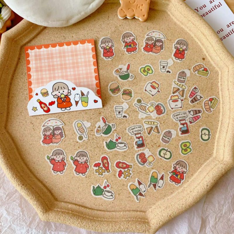 STICKER LUCU / STICKERDECORATION / DIARYSTICKER /JOURNAL DECORATION / STICKER TUMBLER CASE HP MASKER