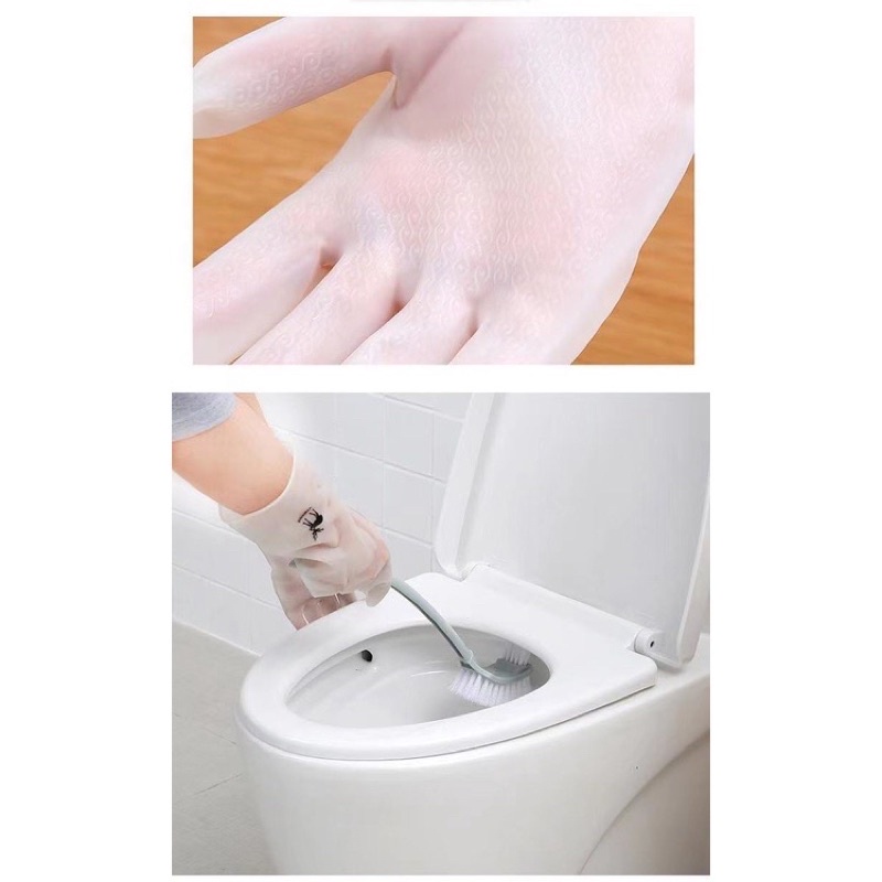 Sarung Tangan Karet Putih Cuci Piring Anti licin WaterProof Cleaning Gloves Multifungsi / Pelindung tangan