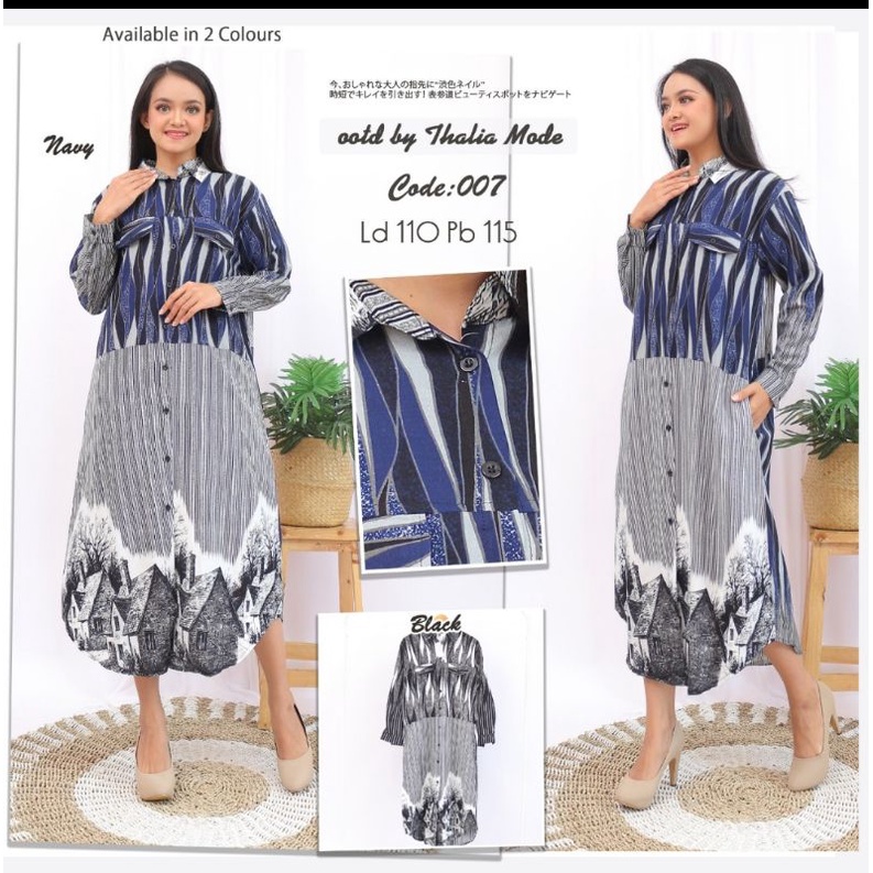 Gamis Tunik Baju Pesta Wanita Lebaran Fashion Murah Terbaru Blus 007