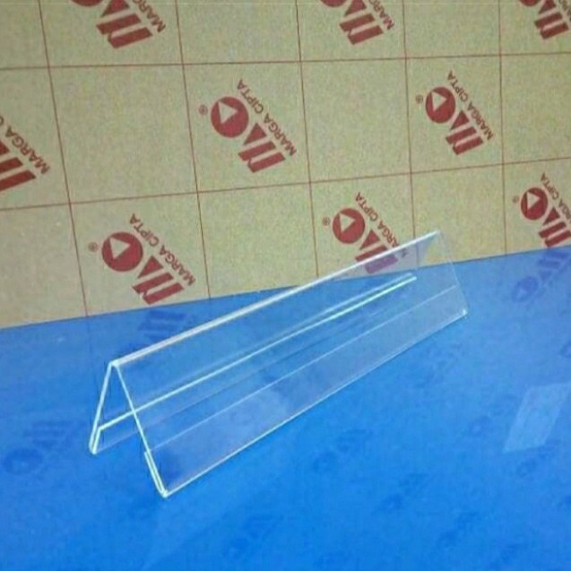 

Hot Sale 7X30 Cm Akrylic 2 Sisi/ Akrylic Name Tag / Papan Nama Meja Terlaris