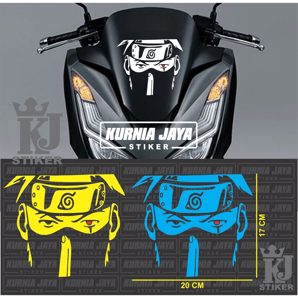 Stiker Naruto Hatake Kakashi / Stiker Visor Pcx / Stiker Visor Nmax / Stiker Visor Lexi / Stiker Vis