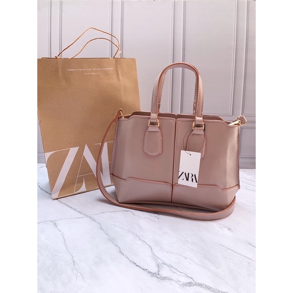 tas ZARA MEDIUM CITY BAG + PAPERBAG / tas selempang wanita import tas batam murah