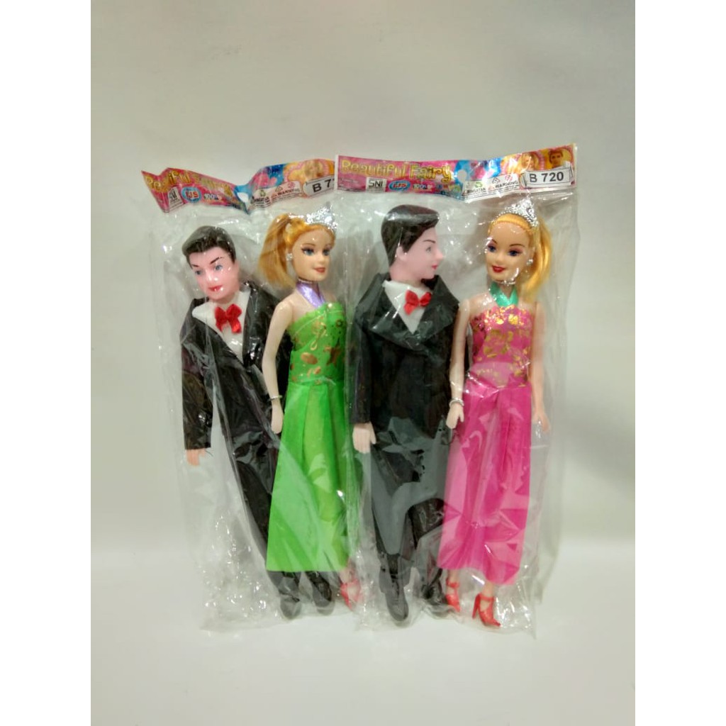 Mainan boneka pengantin isi 2 pcs - b720