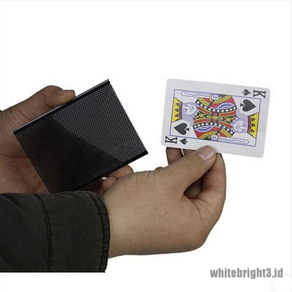 {white3} New-Popular-Card-Vanish-Illusion-Change-Sleeve-Close-Up-Street-Magic-Trick