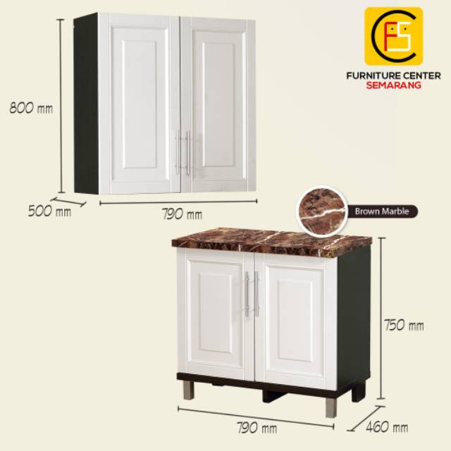 FC.Semarang - Furniture Kitchen set 2 pintu atas atau bawah