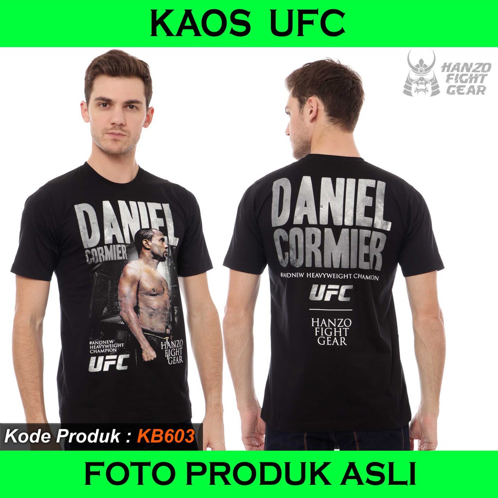 KAOS UFC DANIEL CORMIER, TSHIRT UFC, BAJU UFC, KAOS MMA