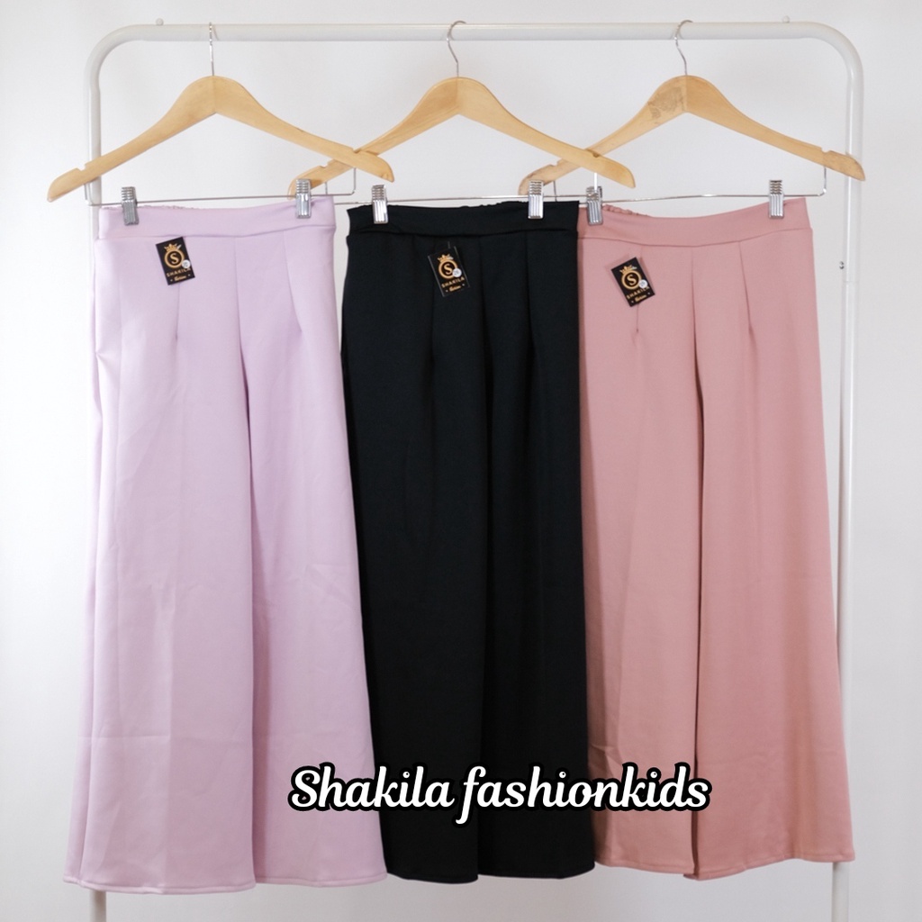 Kulot anak scuba cubit/ celana panjang anak perempuan/ kulot anak tebaru bahan scuba premium usia 5-17 tahun