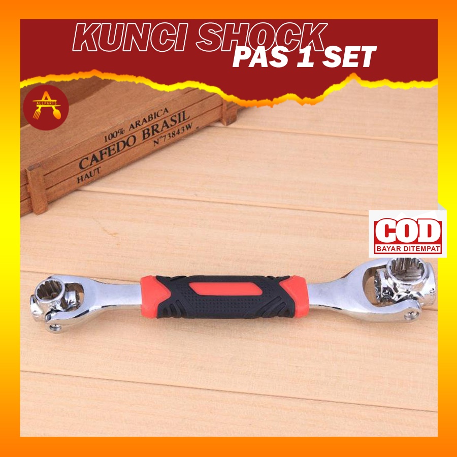 Kunci Sok Ring Pas Shock Set Serbaguna Multifungsi TW914 Kunci Baut Konci Sok Pas Shock Set 48 in 1