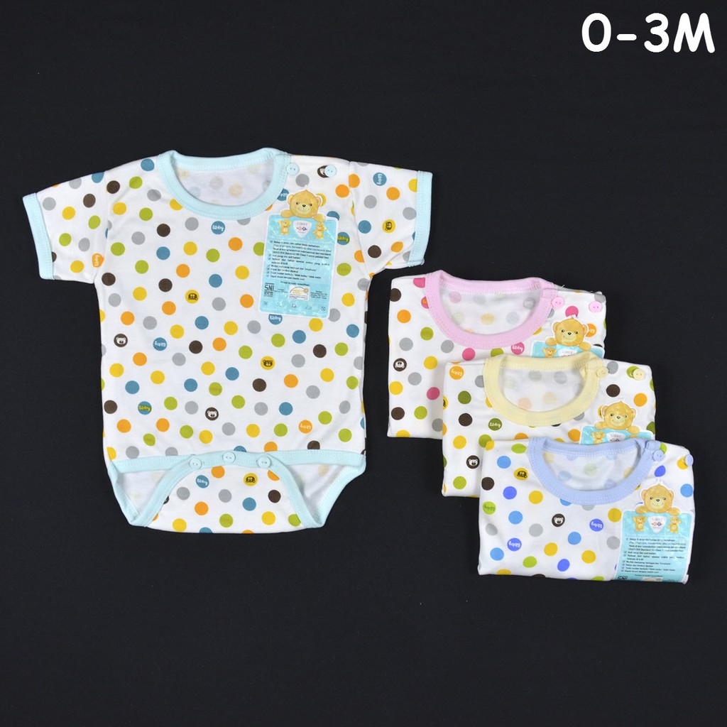 LIBBY Baju Kodok Segitiga Jumper Bayi Baby Polkadot 0 LIBBY Baju Kodok Segitiga Jumper Bayi Baby Polkadot 0