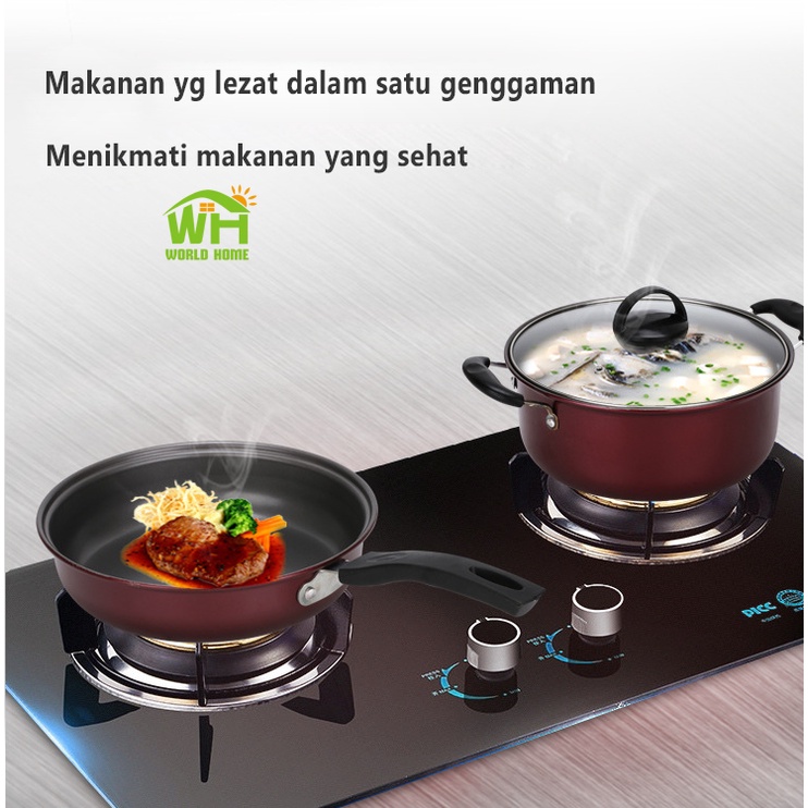 Panci Teflon Set Wajan Penggorengan Teflon Set isi 3 Pcs Panci Teflon 3 Set TG-5