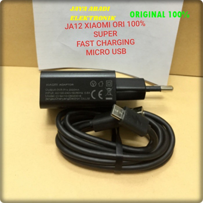 J12 XIAOMI ORIGINAL ADAPTER SUPER FAST CHARGING ADAPTOR 2A MICRO USB CAS CASAN FLASH QUICK  xioami ori 100% micro usb adaptor hp cas casan super fast charging travel charger flash charge quick qualcomm adapter adaptive v8 watt w kabel data androit handpho