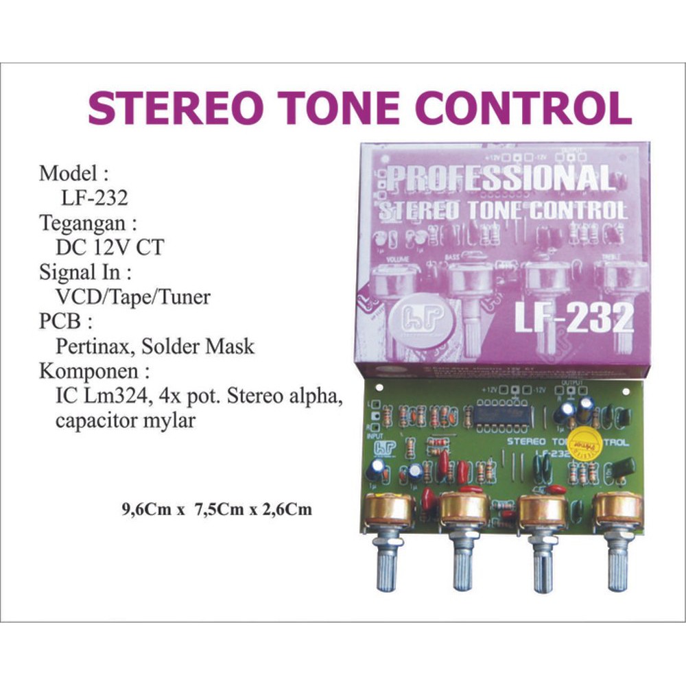 Stereo Tone control type LF 232