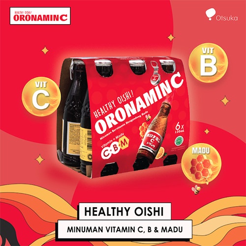 

ORONAMIN C DRINK 120 ml Cluster Pack isi 6 Botol (BERKUALITAS)
