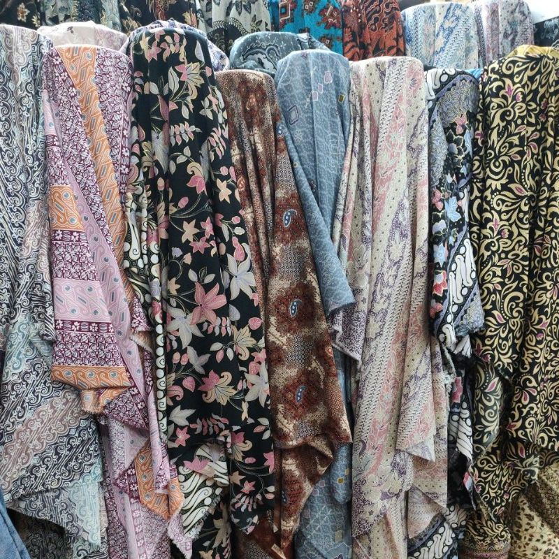 Harga per 1/2 meter Kain BATIK VOIL BANYAK MOTIF MURAH