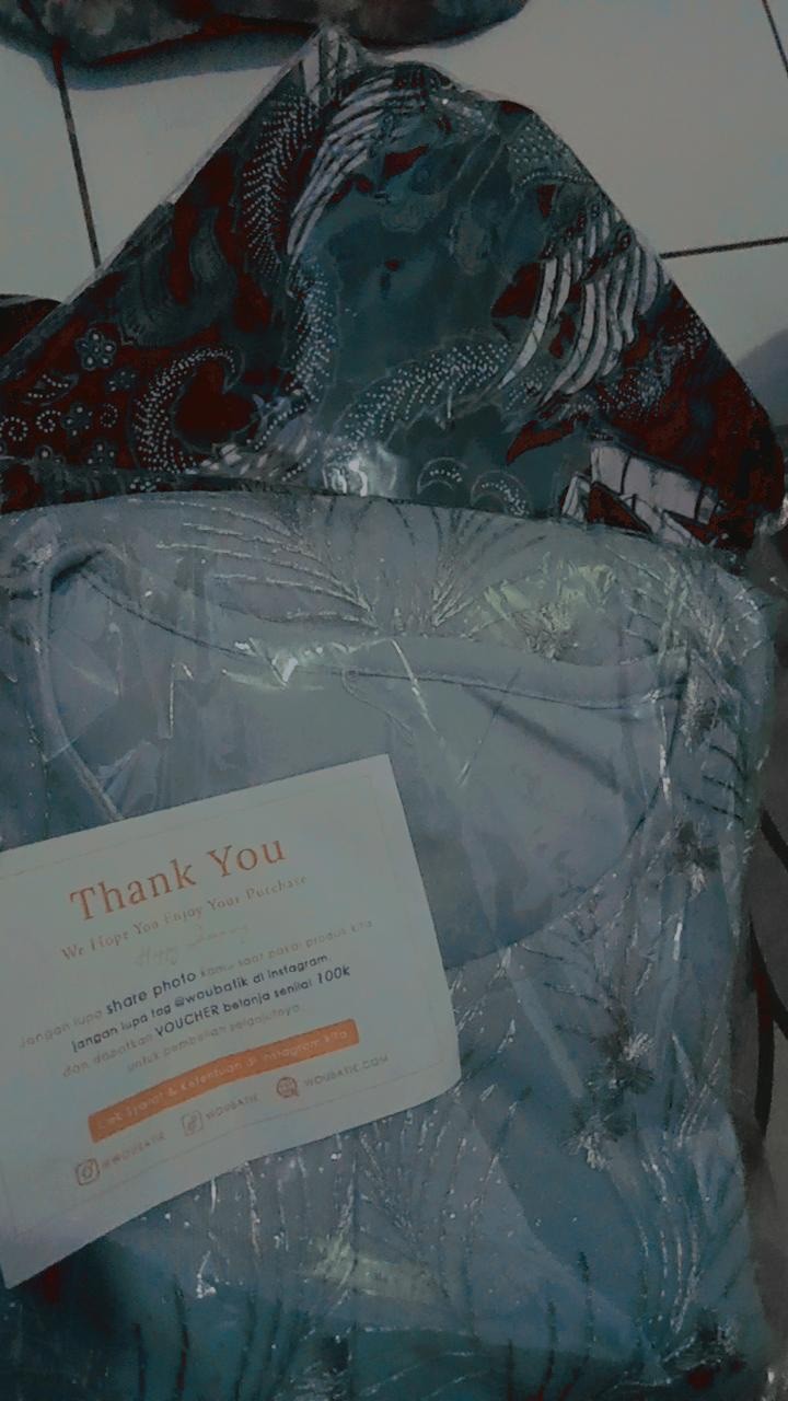 (termurah - Ori & Real Pic! Busui_6  Warna) Batik Couple Andhini Kebaya Couple Brukat Anabel - Bs073