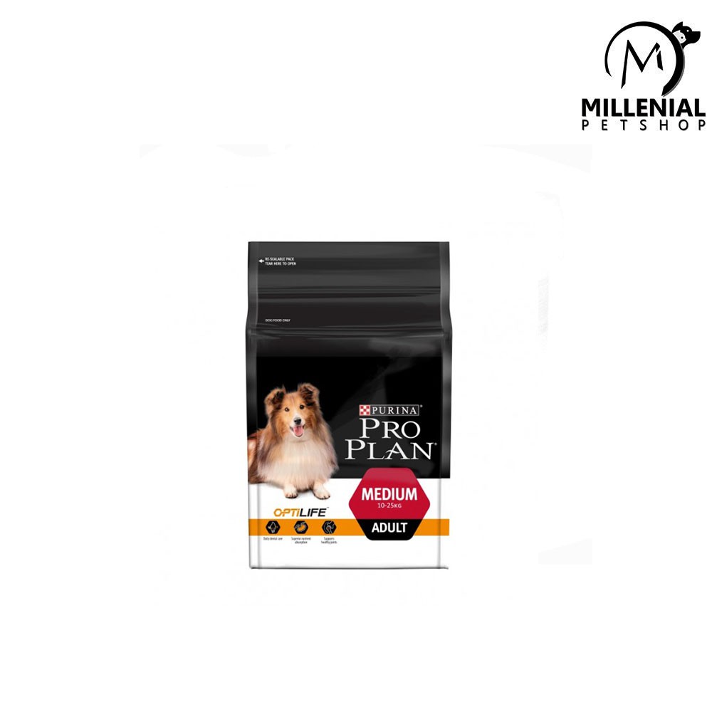 Makanan Anjing Dewasa PRO PLAN medium adult 2.5kg Dog food proplan 2.5 kg