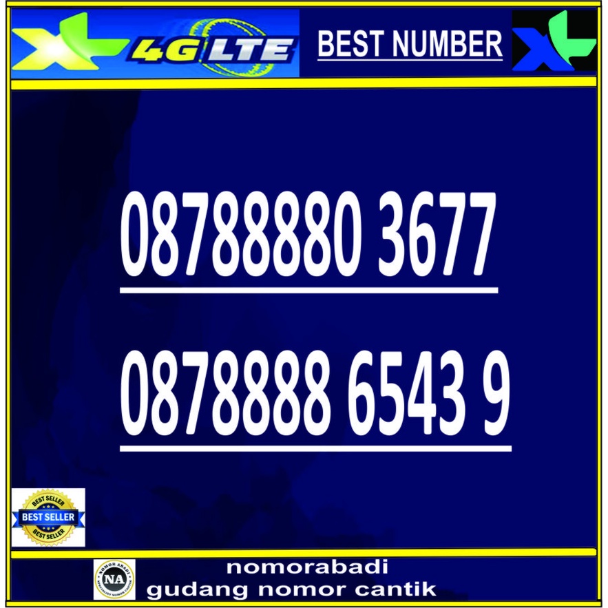 NOMOR CANTIK XL 4G 8888 H80