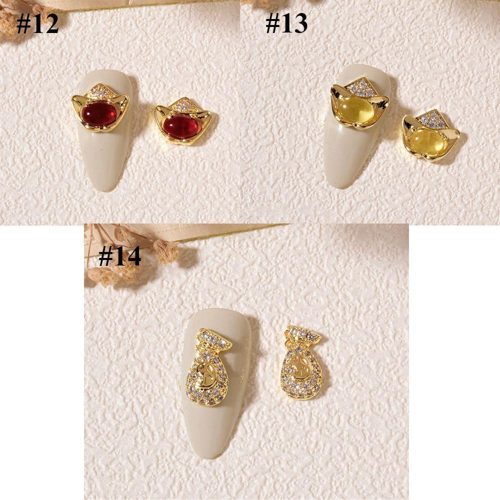 R-bunga Nail Art Rhinestones DIY Alloy|Aksesoris Manikur