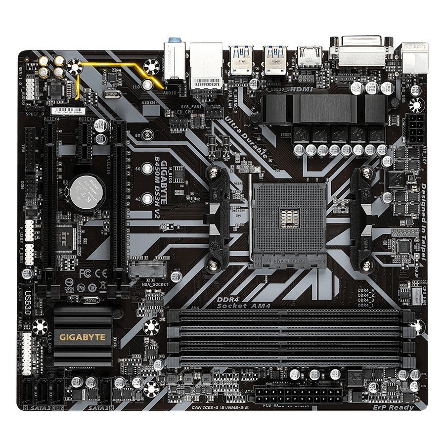 Gigabyte B450M DS3H V2 (Socket AM4)