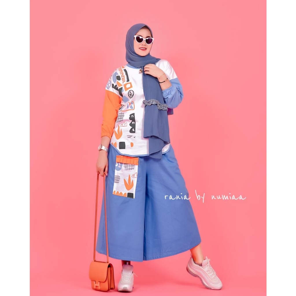 RANIA SET by Numiaa (Setelan kasual, set kasual, set celana, set tunik, baju kasual, stelan muslim)