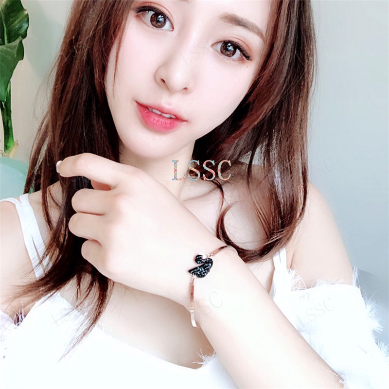 Gelang 2021 Korea Temperamen Fashion Angsa Hias Berlian imitasi Mode Eropa dan Amerika Bangle-7