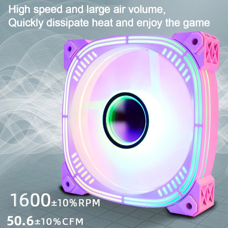 Bt PC Cases Fans CPU Cooler Colorful Chassis Radiator System 120mm ARGB Kipas Pendingin