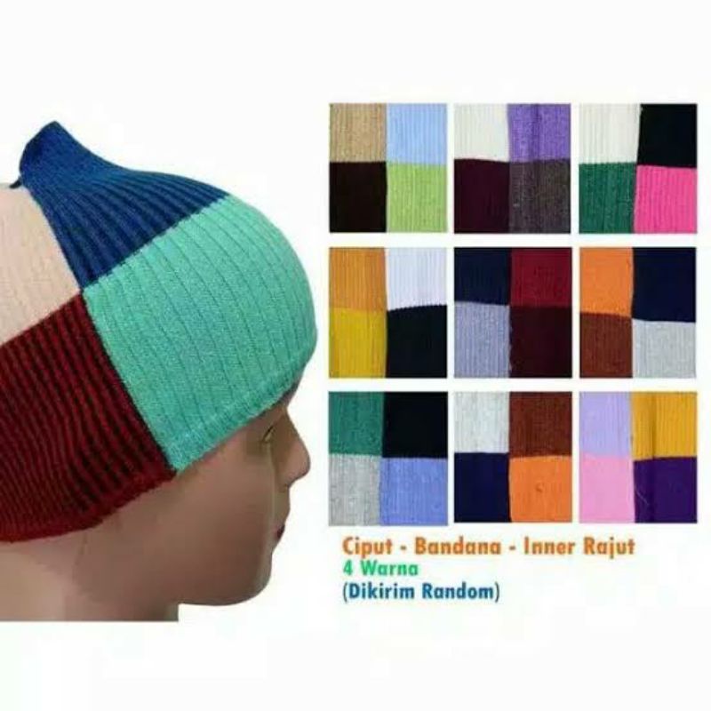 TERLARIS / TERMURAH Bandana Rajut  (4 Warna) High Quality - Anti Pusing