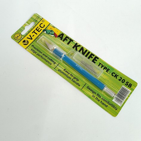 

PISAU CRAFT KNIFE ART KNIFE PEN CUTTER Merk V-TEC CK-20SB