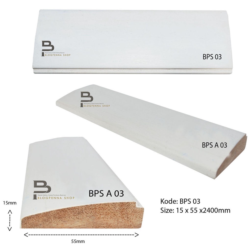 LIST KAYU BPSA03 / LIS KAYU WAINSCOTING / WALL MOULDING / PANEL