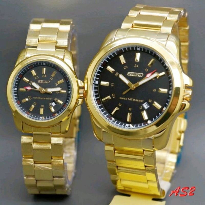 JAM TANGAN COUPLE SEIKO 5 PASANGAN JAM TANGAN STAINLESS BISA COD COUPLE SET