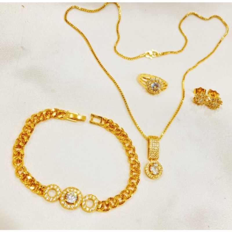 promo,,,set perhiasan wanita lapis emas 22 K Terlaris