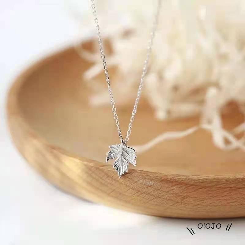 【COD】Kalung Dengan Liontin Daun Maple Untuk Wanita