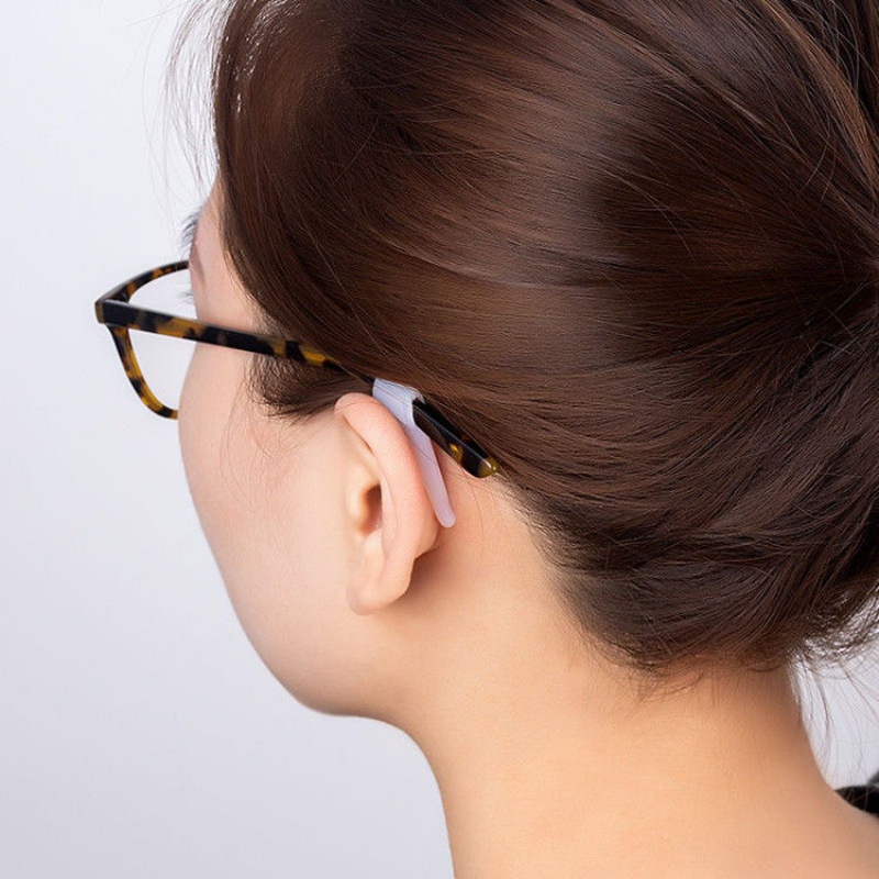 Mushto Earhook Kacamata Silicon/Penyangga gagang Kacamata silicon Slip B