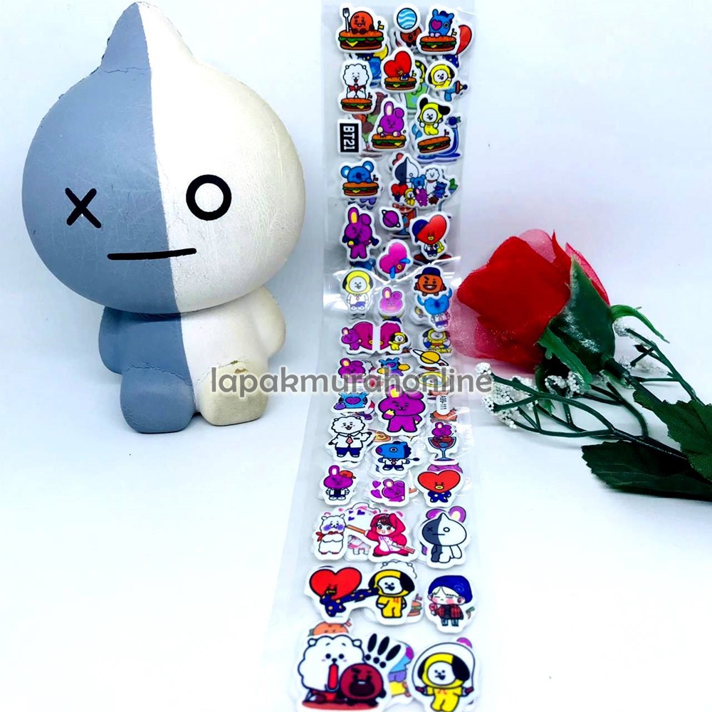 STIKER BTS BT21 3D / STICKER 3D BTS BT21 / STIKER BT21 TIMBUL