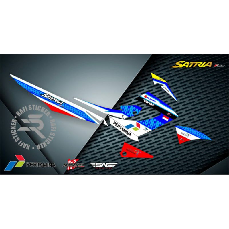 STRIPING SATRIA FU FACELIFT MANDALIKA VARIASI