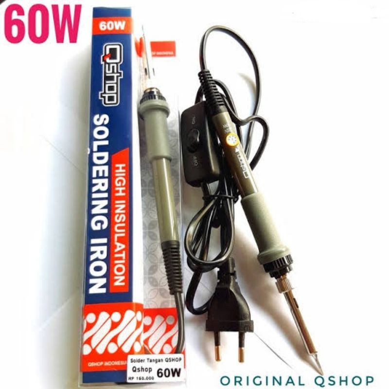 Solder Station Qshop Original 60W Dengan pot Pengatur Panas