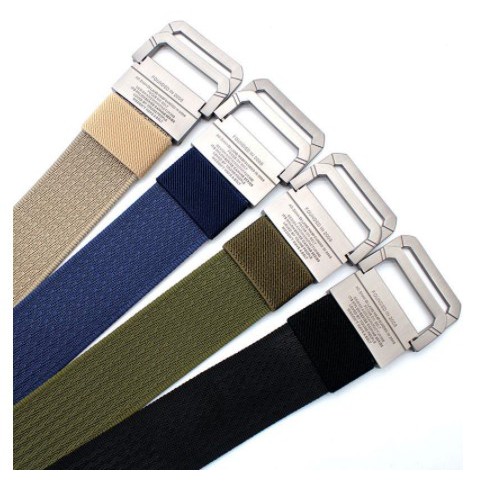 [SABUK] - Rhodey Sabuk Craftman/Insistence Tali Ikat Pinggang Pria Canvas Buckle Belt