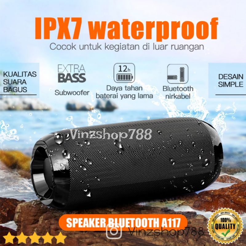 Speaker TG117 Bluetooth Wireless Spiker Charge 8+ Mini Portable / Speker TG 117 Mini Super Bass TG-117 Support USB AUX MMC Microsd