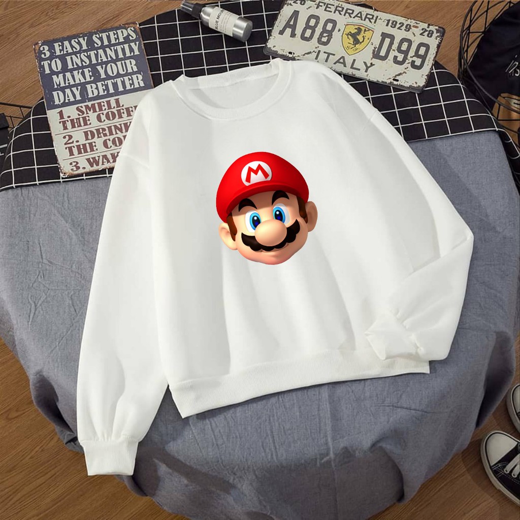 SWEATER UNISEX MARIO - ATASAN TEBAL TERLARIS