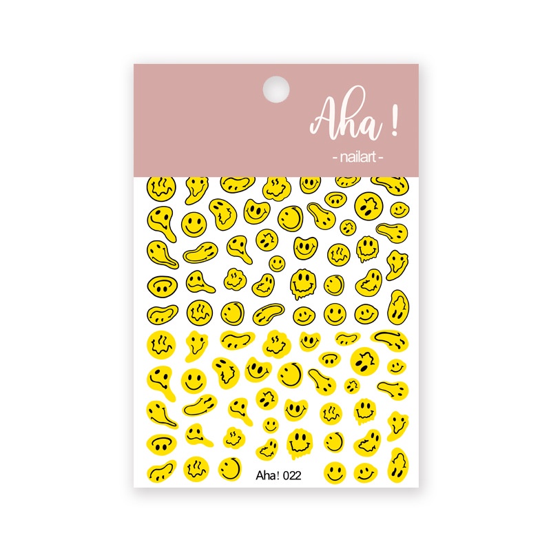 1 Lembar / Pak Stiker Kuku Foil Transfer Air Motif Matahari / Bulan / Awan Untuk Nail Art / Manicure Diy